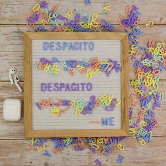 New760 Pastel Extra Letters for Changeable Felt Letter Board Letters Multi Color - Picture 2 of 10